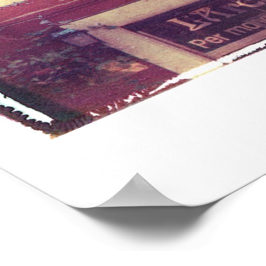 Rome-venster met Geraniums Poster (Hoek)