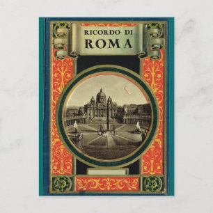 Rome, versierd lijst briefkaart