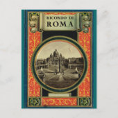 Rome, versierd lijst briefkaart (Voorkant)