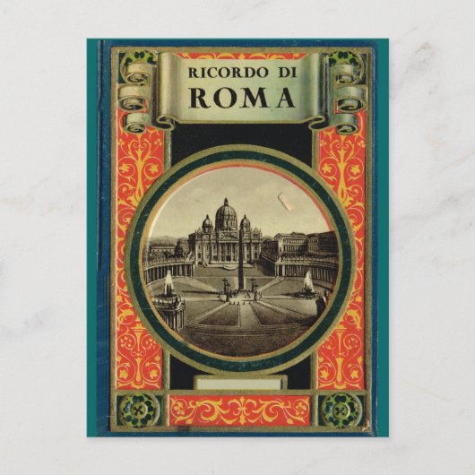 Rome, versierd lijst briefkaart (Voorkant)