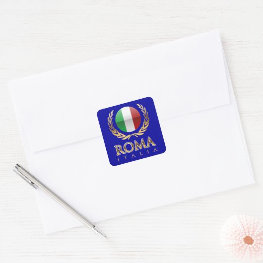 Rome Vierkante Sticker (Envelop)