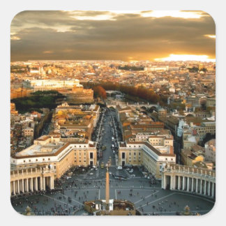 Rome Vierkante Sticker