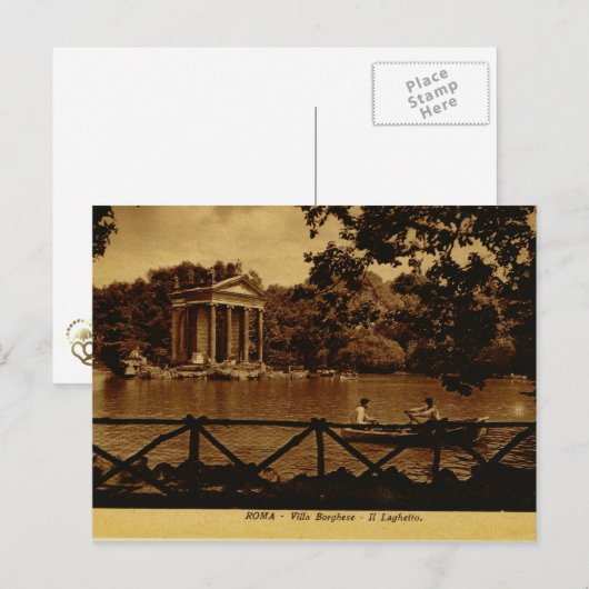 Rome, Villa Borghese Briefkaart (Voorkant / Achterkant)