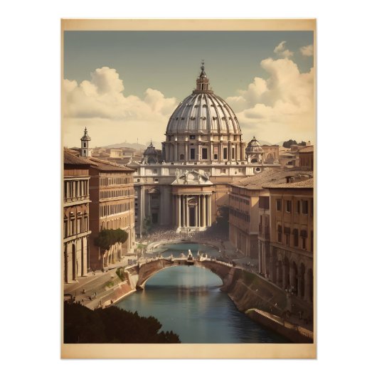 Rome vintage poster (Voorkant)