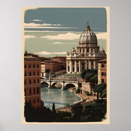 Rome vintage poster (Voorkant)