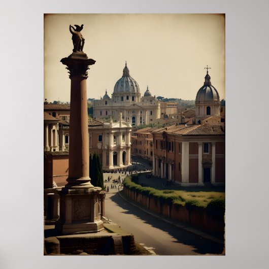 Rome vintage poster (Voorkant)