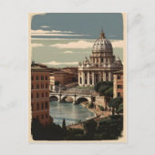 Rome vintage poster briefkaart (Voorkant)