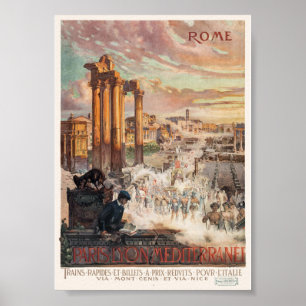 Rome Vintage Reisposter 1906 Poster