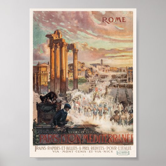 Rome Vintage Reisposter 1906 Poster (Voorkant)