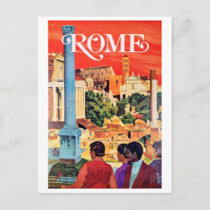Rome, vintage reisposter briefkaart