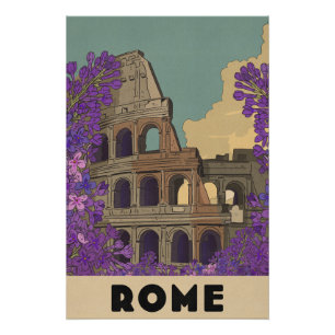 Rome Vintage Reisposter Perfect Poster