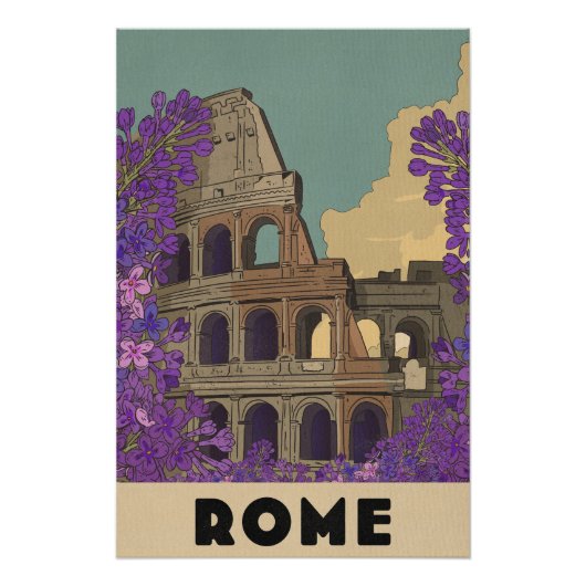 Rome Vintage Reisposter Perfect Poster (Voorkant)