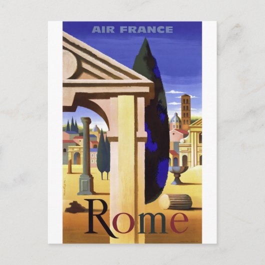 Rome Vintage Travel Briefkaart (Voorkant)