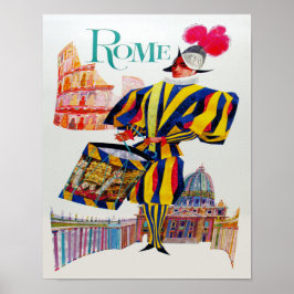 Rome Vintage Travel Poster