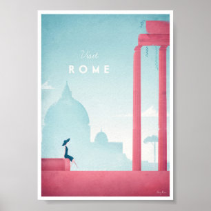 Rome Vintage Travel Poster