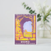 Rome Vintage Travel Poster Briefkaart (Staand voorkant)