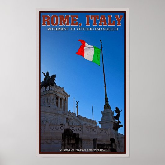 Rome - Vittorio Monument Poster (Voorkant)