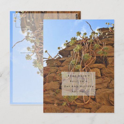 Rome was niet gebouwd in een Briefkaart van de Dag (Voorkant / Achterkant)