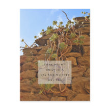 Rome was niet gebouwd in een Briefkaart van de Dag