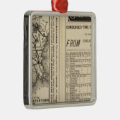 Rome, Watertown en Ogdensburg Railroad 2 Metalen Ornament (Rechts)
