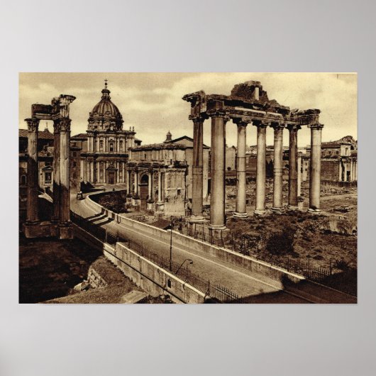 Rome, weg door het forum poster (Voorkant)