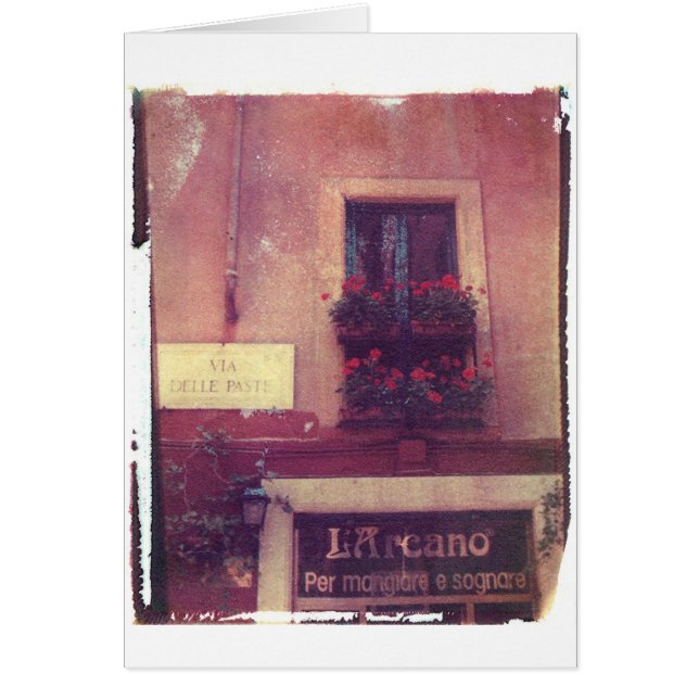 Rome Window met Geraniums (Voorkant)