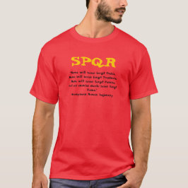 "Rome zal nooit vergeten. . . ", Tricolor T-shirt