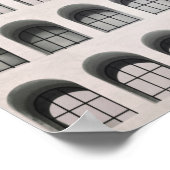 Rome. Zwart-witte foto. Moderne architectuur Poster (Hoek)