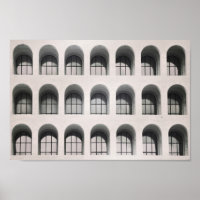 Rome. Zwart-witte foto. Moderne architectuur