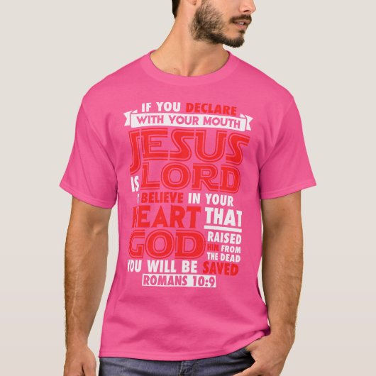 Romeinen 109: Jezus is de Heer T-shirt (Voorkant)