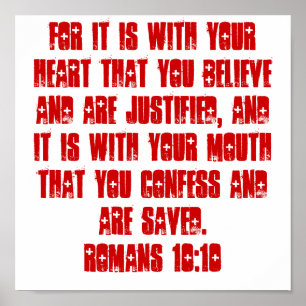 Romeinen 10:10 POSTER