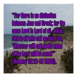 Romeinen 10:12-13 WEBU Perfect Poster