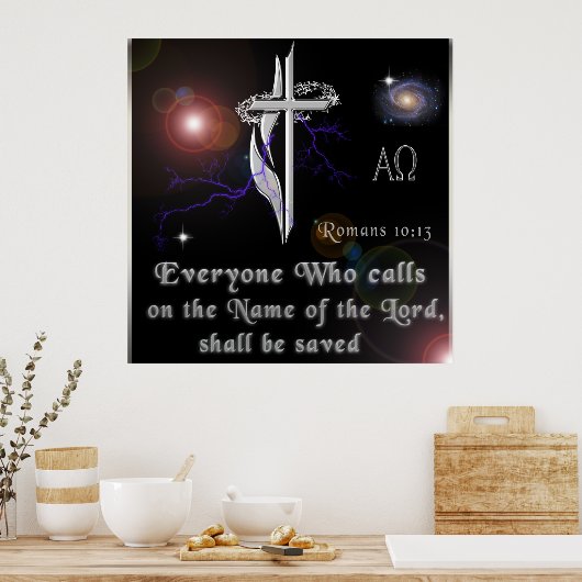Romeinen 10:13 Poster (Keuken)