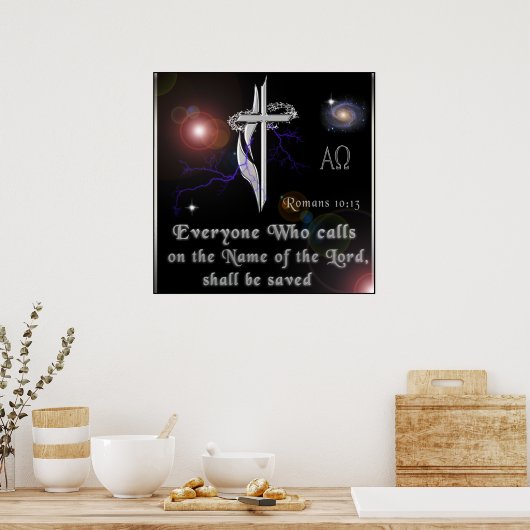 Romeinen 10:13 Poster (Keuken)