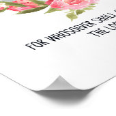 Romeinen 10:13, Zal Gered Worden, Naam Des Heeren, Poster (Hoek)