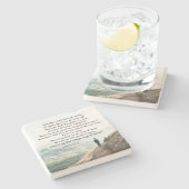 Romeinen 10:14-15 Hoe zullen ze hem dan bellen? Stenen Onderzetter (Zijkant)