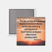 Romeinen 10:14 magneet (Voorkant / Achterkant)