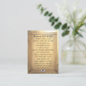 Romeinen 10:9-10 KJV-kaarten Visitekaartje (Staand voorkant)