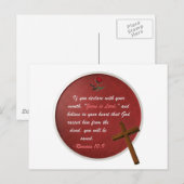 Romeinen 10:9 briefkaart (Voorkant / Achterkant)