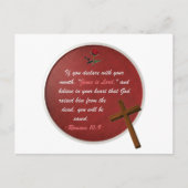 Romeinen 10:9 briefkaart (Voorkant)