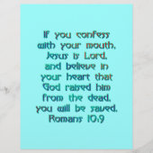 Romeinen 10:9 flyer (Voorkant)