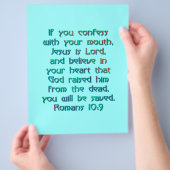 Romeinen 10:9 flyer (Hand)