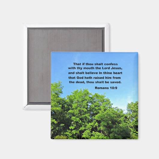 Romeinen 10:9 magneet (Voorkant / Achterkant)