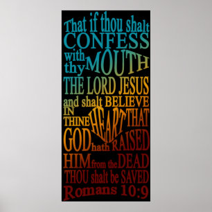 Romeinen 10:9 Poster