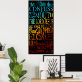 Romeinen 10:9 Poster (Thuiskantoor)