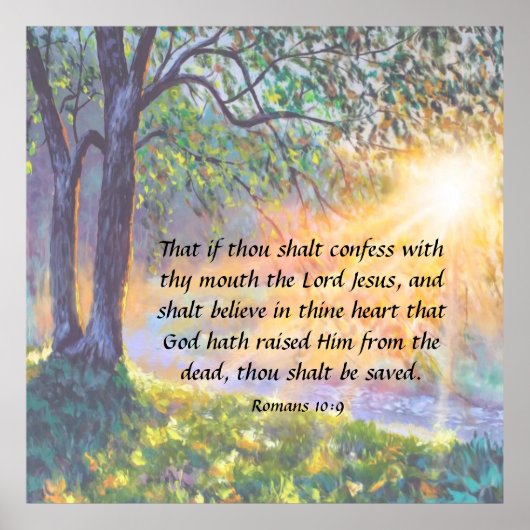 Romeinen 10:9 poster (Voorkant)