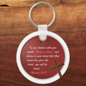 Romeinen 10:9 sleutelhanger (Voorkant)