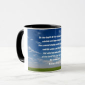 Romeinen 11:33,34 Oh de diepte van de rijkdom beid Mok (Voorkant links)