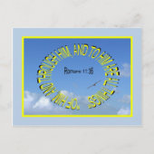 ROMEINEN 11:36 Briefkaart (Voorkant)