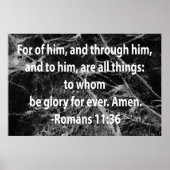 Romeinen 11:36 poster (Voorkant)